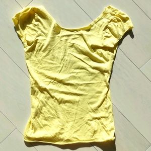 H&m 100% cotton top yellow
